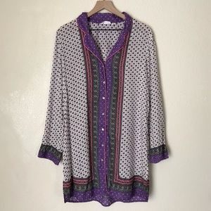 Anthropologie Floreat Dream Away Sleep Shirt Small